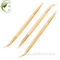 Bent Double Ended Curved Fine Eyeliner Brush